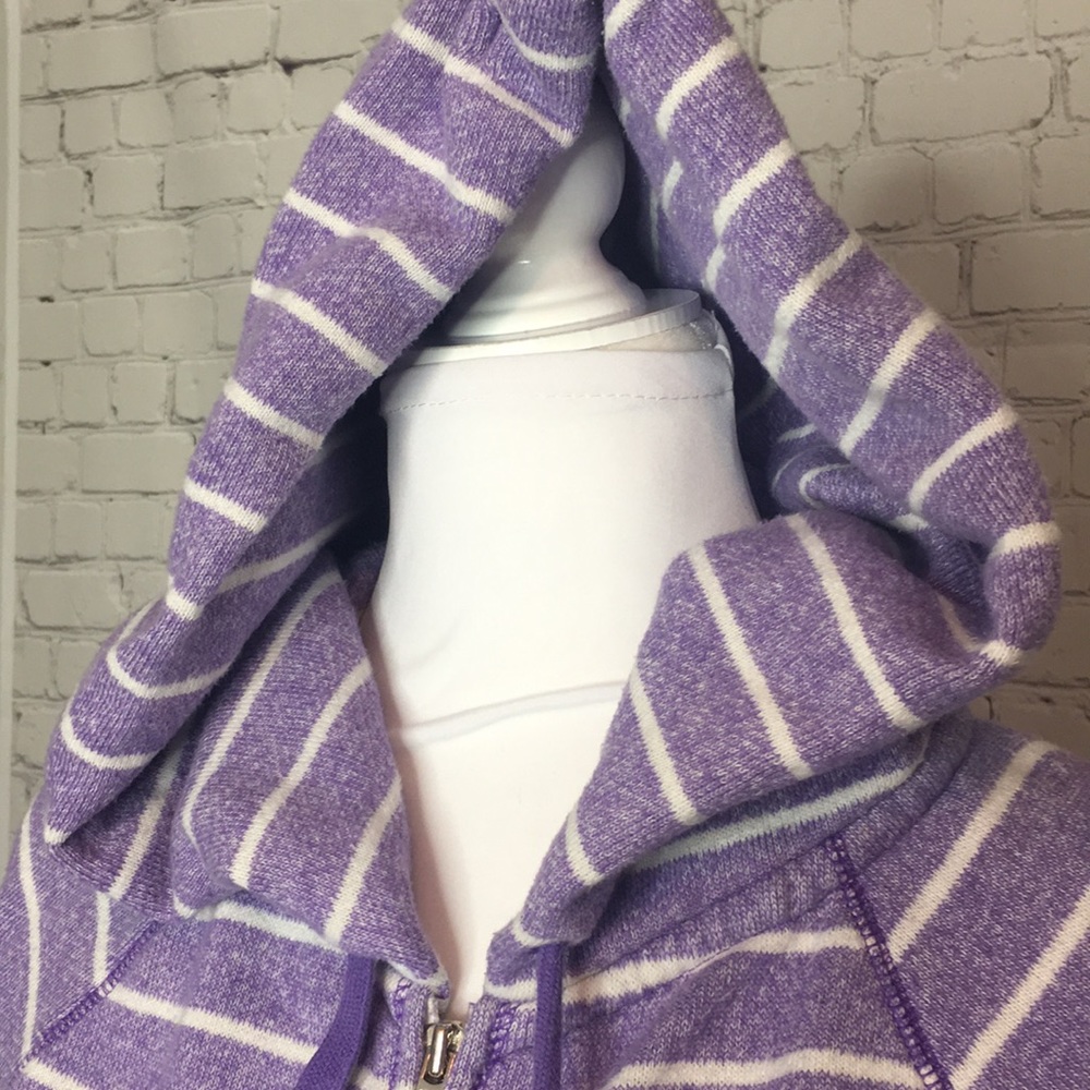 PINK Victoria’s Secret Striped Full Zip Hoodie - Picture 4 of 8